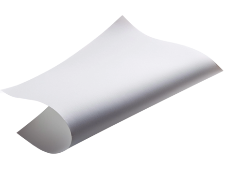 Elegant White Paper in Motion, Floating Sheets Isolated on White