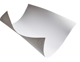 Elegant White Paper in Motion, Floating Sheets Isolated on White