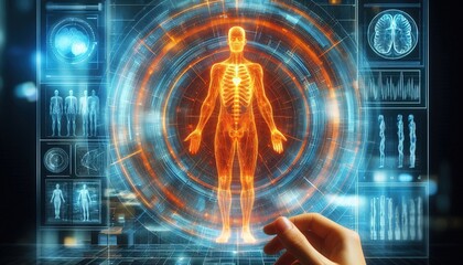 Digital Human Anatomy Hologram.