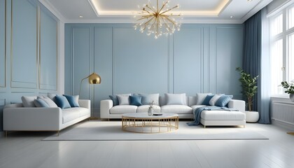 Photo interior modern design room 3d illustration