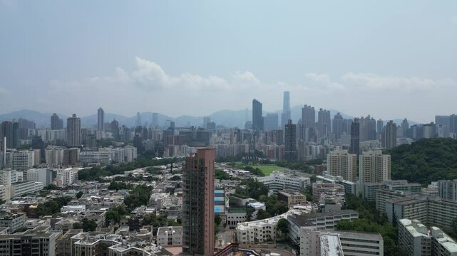 the Kowloon tong inner city urban landscape