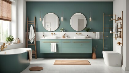 Photo interior modern design room 3d illustration