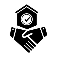 hands done deal icon,home or apart deal