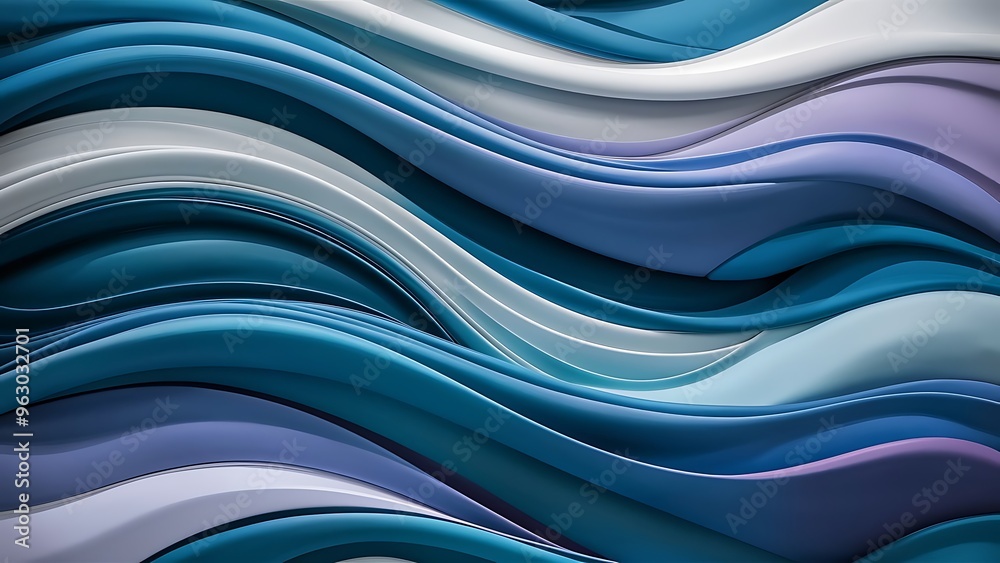 Poster Abstract background with smooth lines and waves.