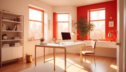 Photo interior modern design room 3d illustration