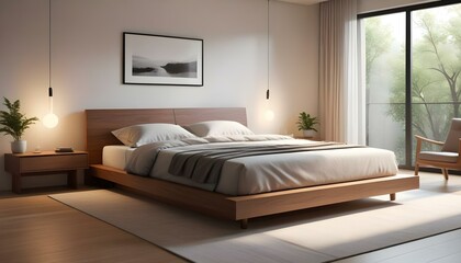 Photo interior modern design room 3d illustration