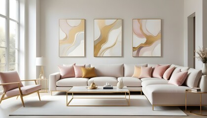 Photo interior modern design room 3d illustration