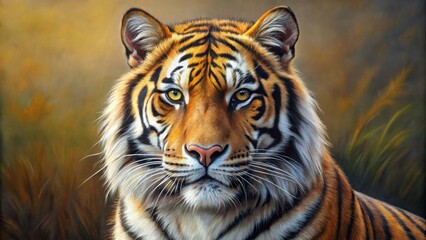 Obraz premium oil painting techniques realism animal portraits fine art