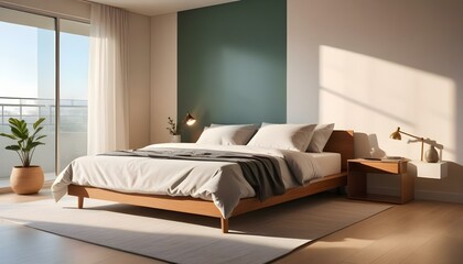 Photo interior modern design room 3d illustration