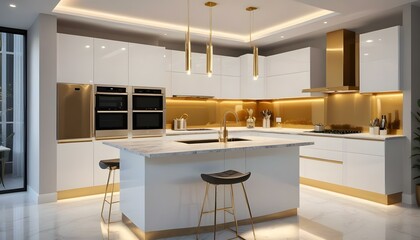 Photo interior modern design room 3d illustration