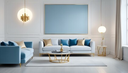 Photo interior modern design room 3d illustration