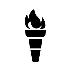 torch icon isolated on white background