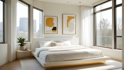 Photo interior modern design room 3d illustration