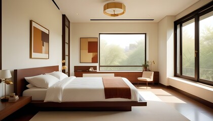 Fototapeta premium Photo interior modern design room 3d illustration