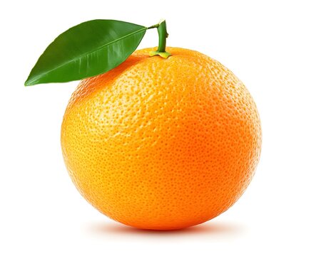recommend clip art: Orange fruit isolated on a white background.