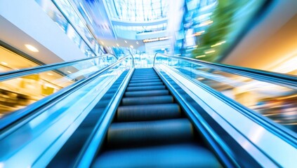 Escalator in a Modern Building