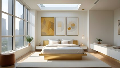 Photo interior modern design room 3d illustration