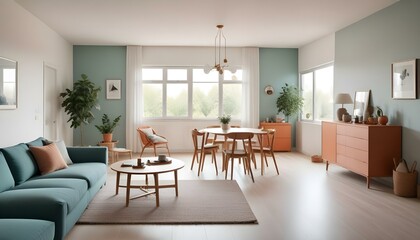 Fototapeta premium Photo interior modern design room 3d illustration