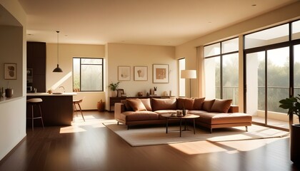 Photo interior modern design room 3d illustration