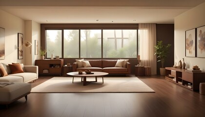 Fototapeta premium Photo interior modern design room 3d illustration