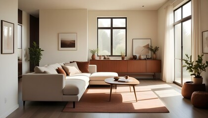 Photo interior modern design room 3d illustration