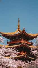 Fototapeta premium Historic Castle Amidst a Beautiful Landscape