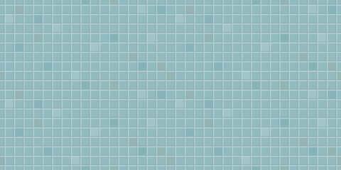 3d square tile mosaic stone texture seamless pattern turquoise color background graphic illustration.