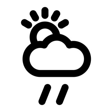 recommend clip art: Rainy cloudy sun
