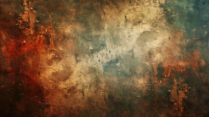 An abstract background with textured rough brush strokes showcasing a beautiful blend of earthy tones for a grounded aesthetic.