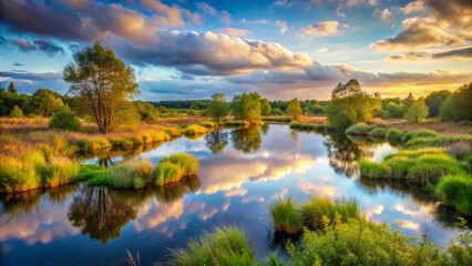 Obraz premium soft focus landscape nature reserve photographers