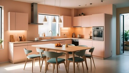 Photo interior modern design room 3d illustration