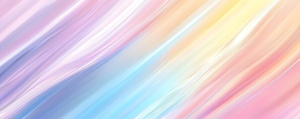 Obraz premium Lines Abstract pastel color holographic blurred gradient background