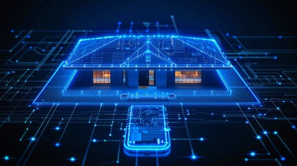 Smart home system develop. Internet of things. Engineering design digital infrastructure of house, configuration scripting of work smart devices.