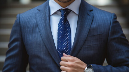 A well-dressed candidate enters the office, confidently prepared for their job interview