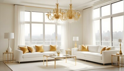 Fototapeta premium Photo interior modern design room 3d illustration