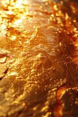 Subtle textures of a shimmering gold surface creating a noble backdrop for creative projects