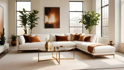 Fototapeta premium Photo interior modern design room 3d illustration