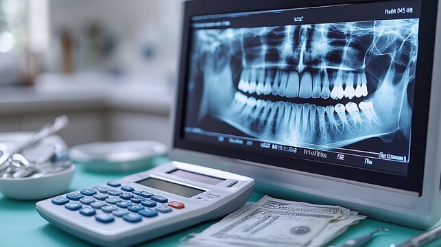 Wisdom Tooth Consultation: X-ray and Cost Estimate. Calculator, bills,dental problems,oral health issues,dental implants,oral surgery. 