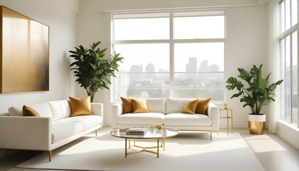 Fototapeta premium Photo interior modern design room 3d illustration