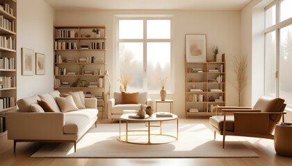 Fototapeta premium Photo interior modern design room 3d illustration