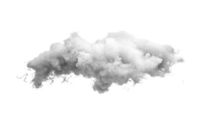 Abstract Cloud Shape with Glitch Effect