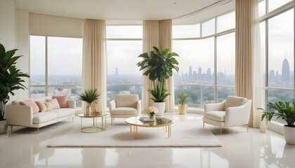 Obraz premium Photo interior modern design room 3d illustration