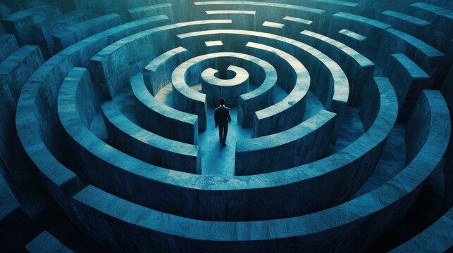 Complicated Solution: Business Idea and Creativity Concept for Problem Solving