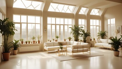 Fototapeta premium Photo interior modern design room 3d illustration