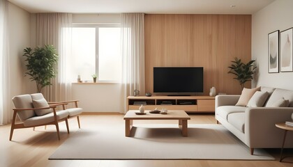 Fototapeta premium Photo interior modern design room 3d illustration