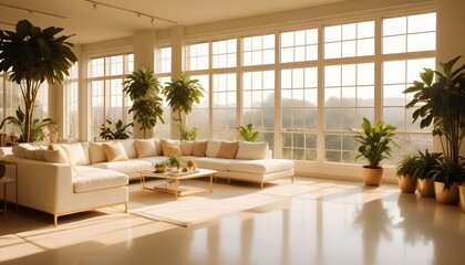 Fototapeta premium Photo interior modern design room 3d illustration