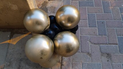 golden eggs in a nest