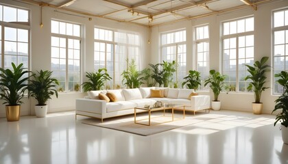 Photo interior modern design room 3d illustration