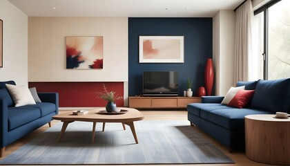 Photo interior modern design room 3d illustration