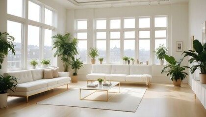 Naklejka premium Photo interior modern design room 3d illustration